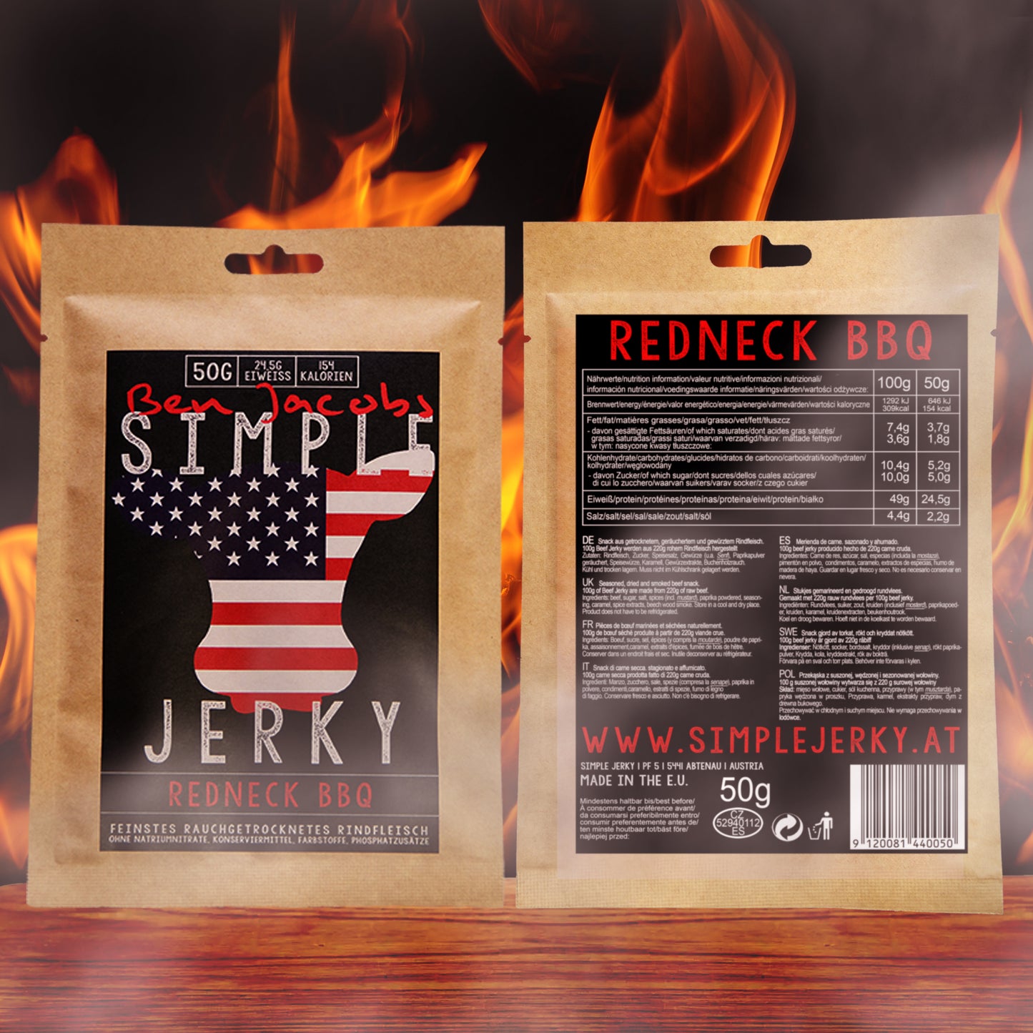 Simple Jerky - Boîte Épicée (6 x 50g)