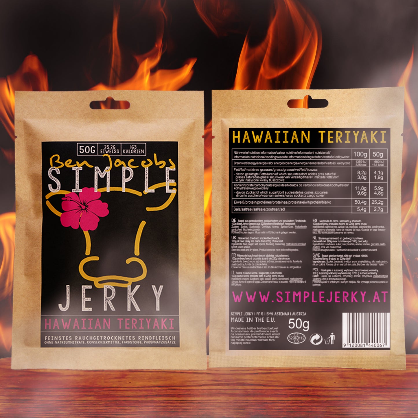 Simple Jerky - Boîte d'échantillons (6 variétés)